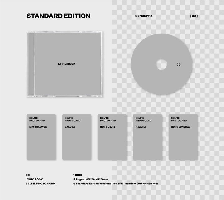 LE SSERAFIM - JAPAN 4th Single 'DIFFERENT' Album