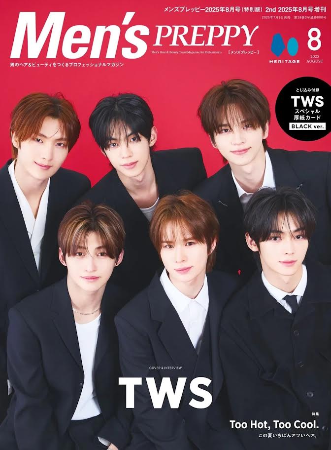 MEN'S PREPPY JAPAN MAGAZINE AUGUST 2025 COVER : TWS