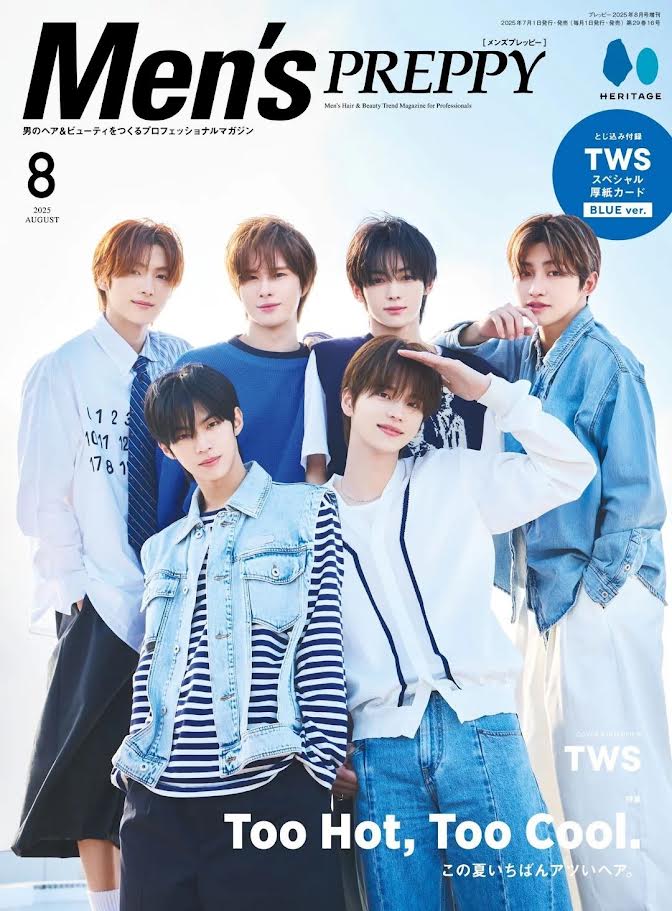 MEN'S PREPPY JAPAN MAGAZINE AUGUST 2025 COVER : TWS