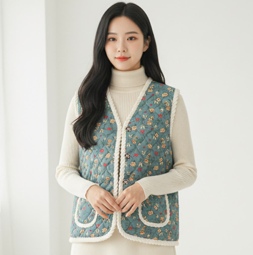 Korean Kimjang Vest (K-ajumma, grandma style)