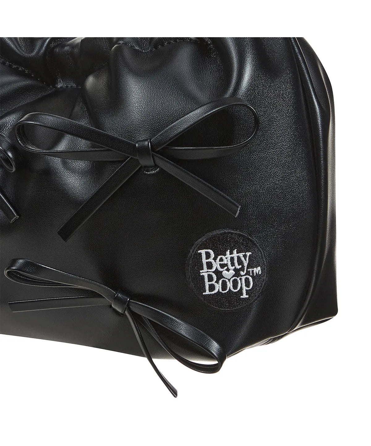 ULKIN CANVAS Betty Boop Ribbon Chain Bucket Bag