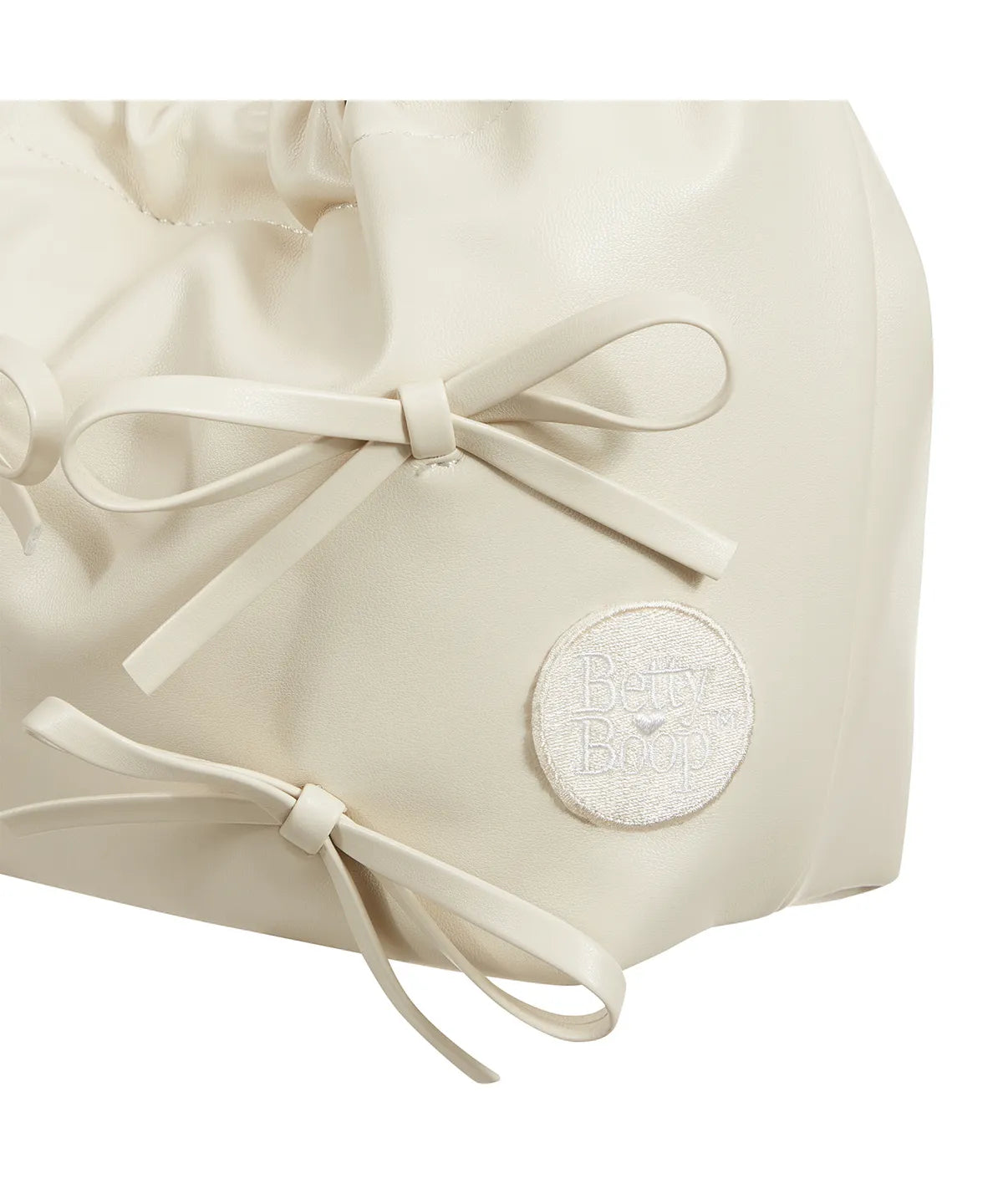 ULKIN CANVAS Betty Boop Ribbon Chain Bucket Bag