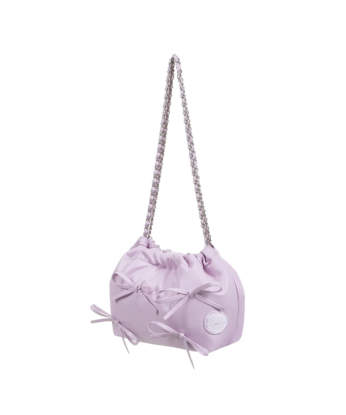 ULKIN CANVAS Betty Boop Ribbon Chain Bucket Bag