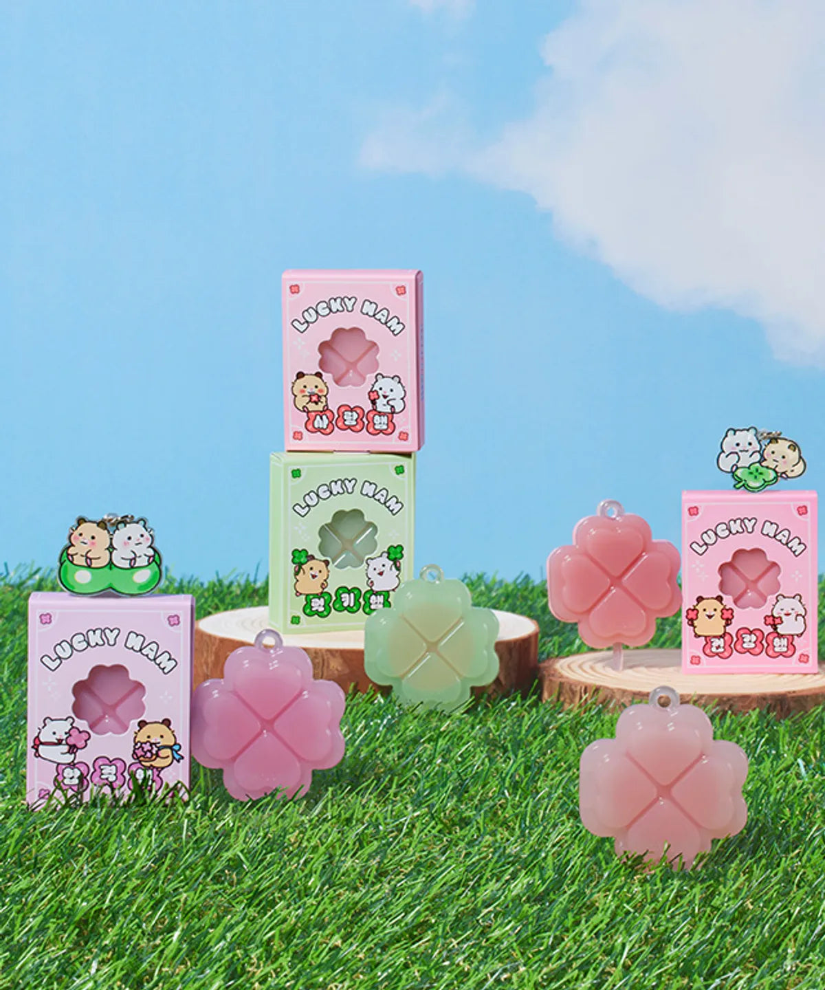 Posy Love X Etude Lucky Lip Ham Cheek 2 pcs (+ free key ring)