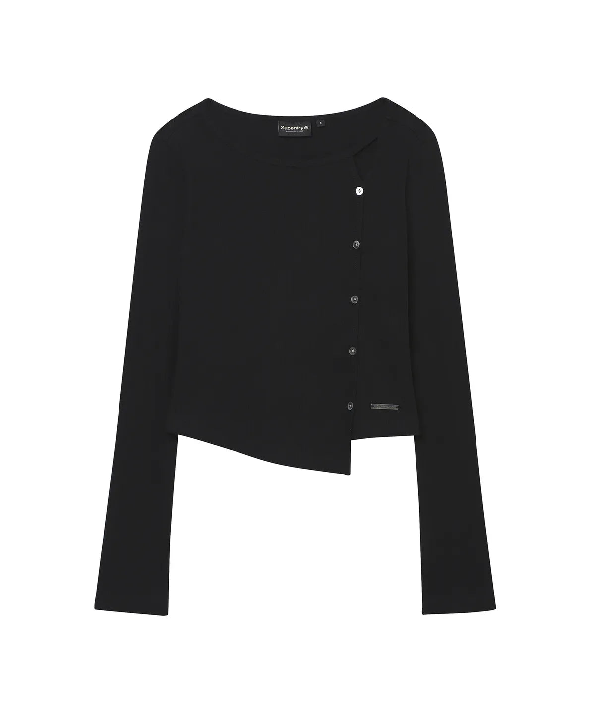 Illit X Superdry W Unbalanced Slim Fit Long Sleeve T-Shirt