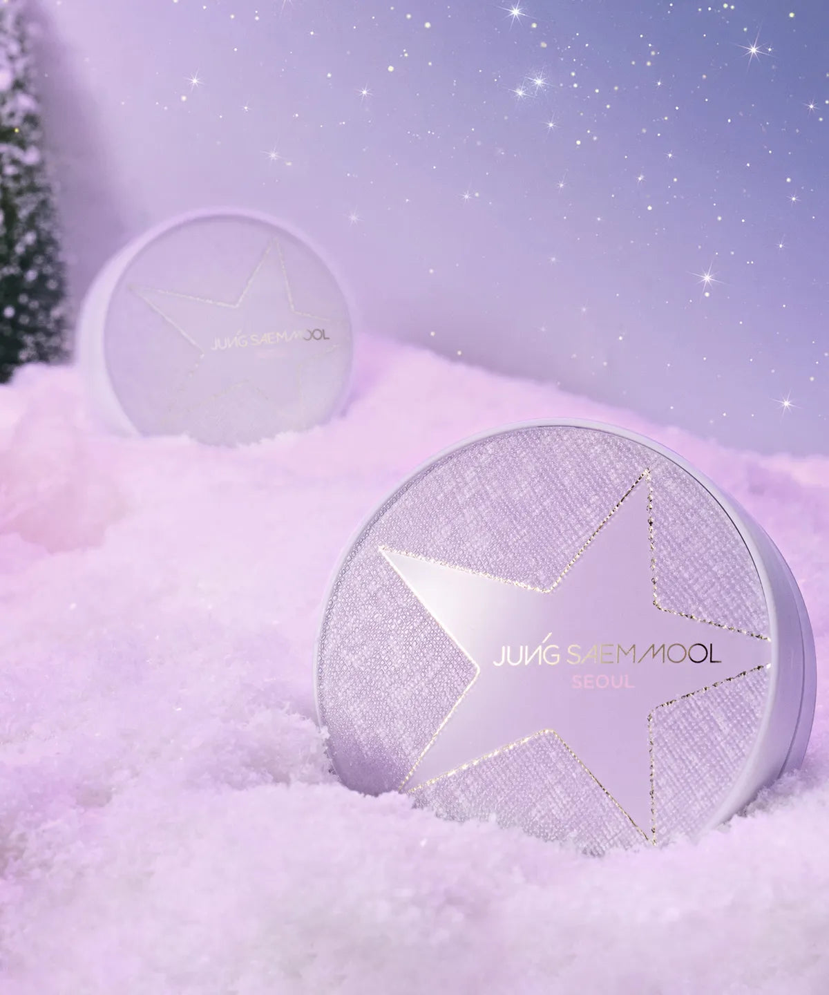 Jung saem Mool  Essential Skin Nude Cushion (Refill Included) - STARLIT YOUTIFUL EDITION (+Purple Fur Pouch)
