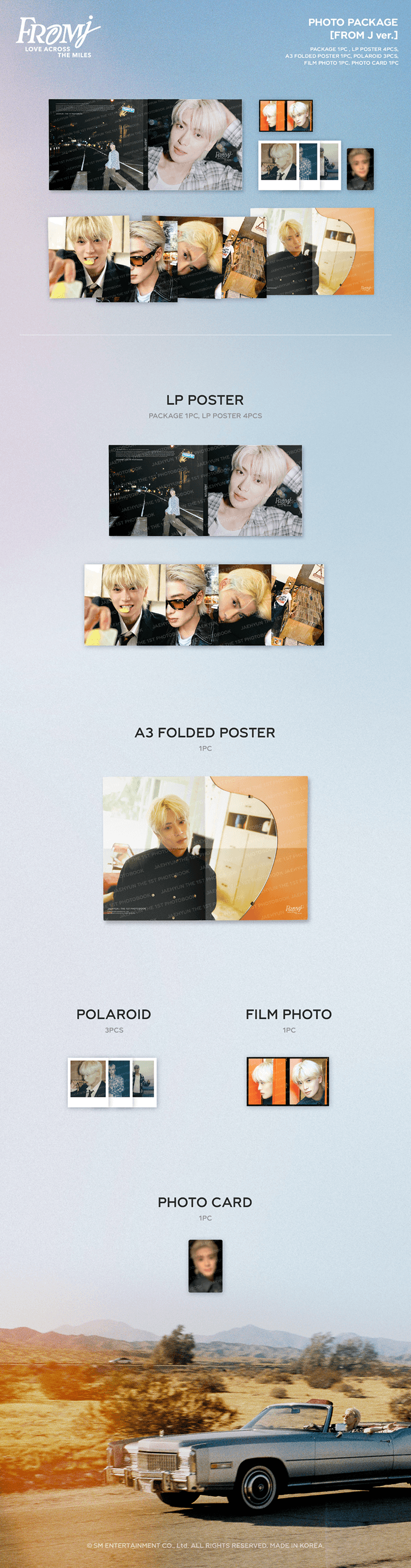 NCT 127 JAEHYUN FROM J : LOVE ACROSS THE MILES Official Merch