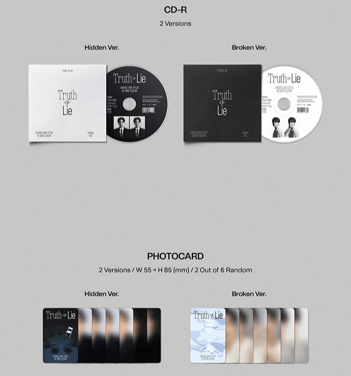HWANG MIN HYUN - 'Truth or Lie' - 1st MINI ALBUM