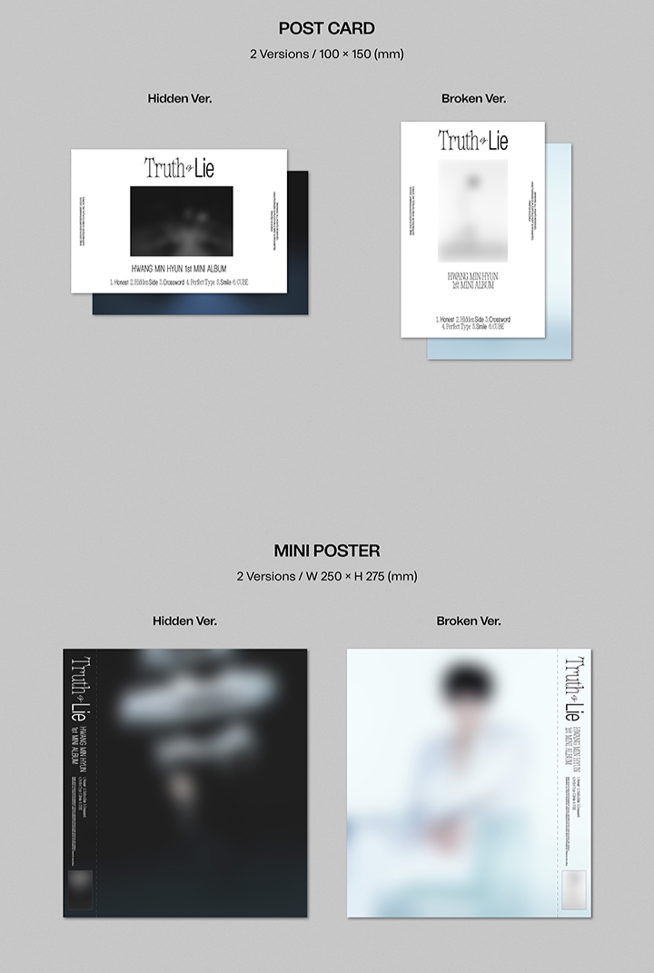 HWANG MIN HYUN - 'Truth or Lie' - 1st MINI ALBUM