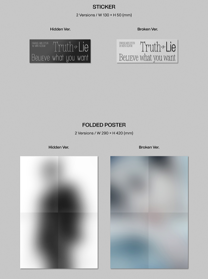 HWANG MIN HYUN - 'Truth or Lie' - 1st MINI ALBUM