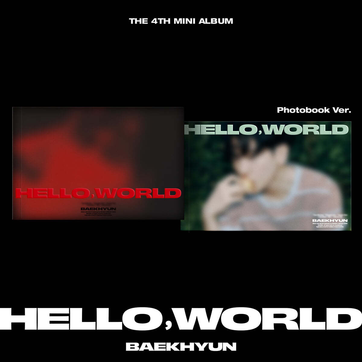 (EXO) - BAEKHYUN - 4th Mini Album HELLO, WORLD (Photobook ver.)