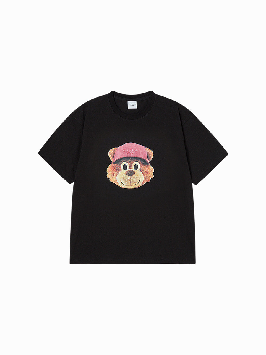Yena x Adlv 3D AC Bear Face Short Sleeve T-Shirt