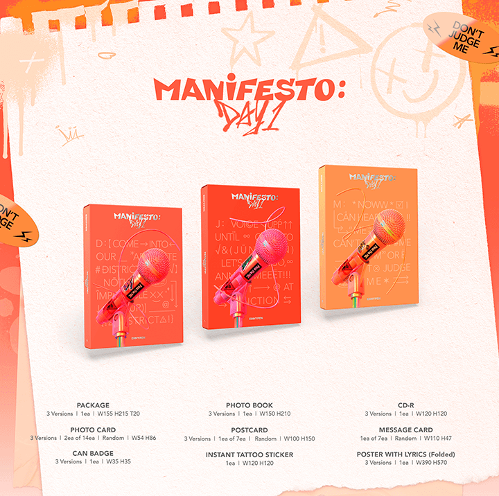 ENHYPEN - MANIFESTO : DAY 1 Album (Mini 3rd Album)
