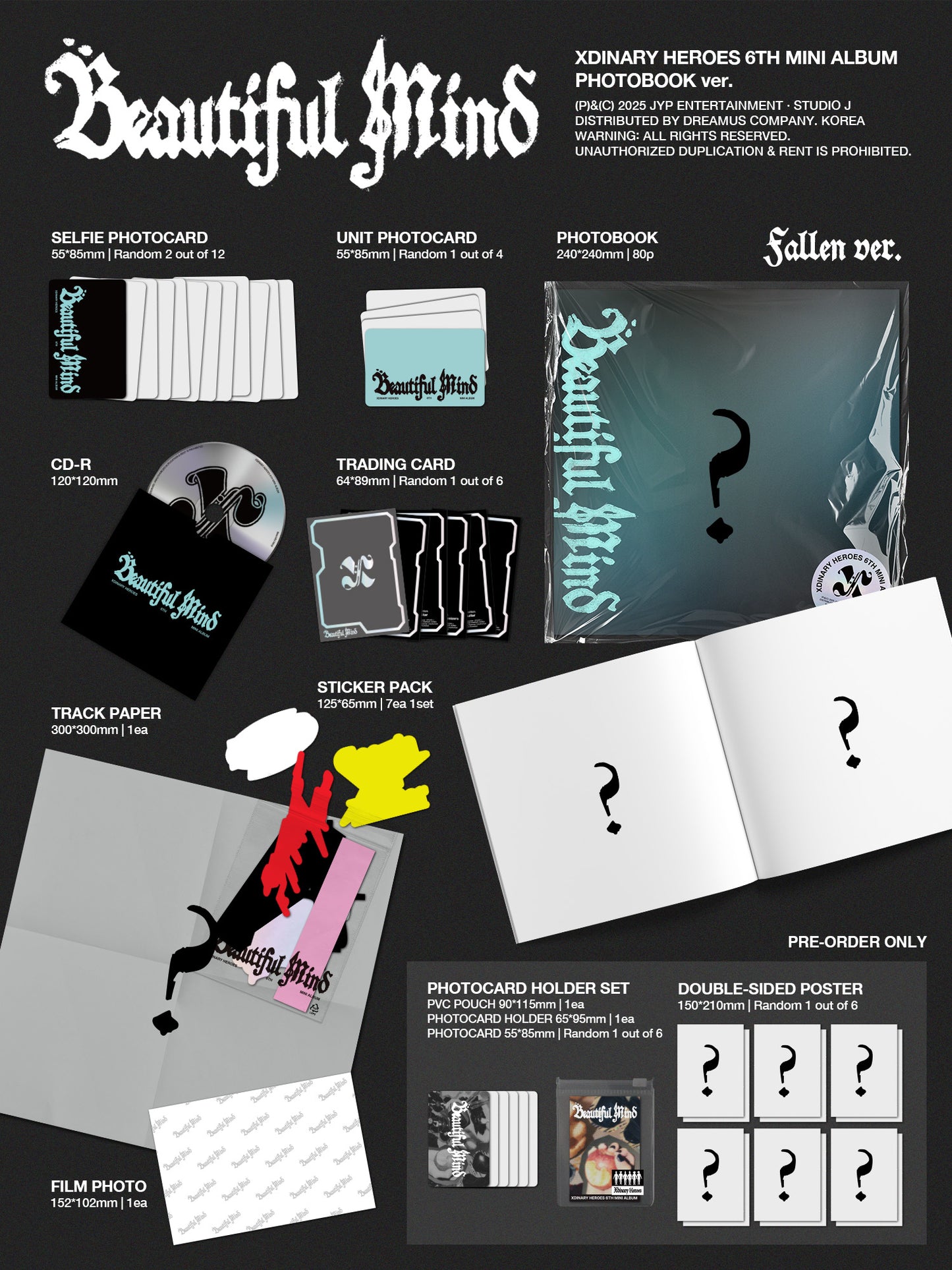 Xdinary Heroes 6th Mini Album Beautiful Mind PHOTOBOOK