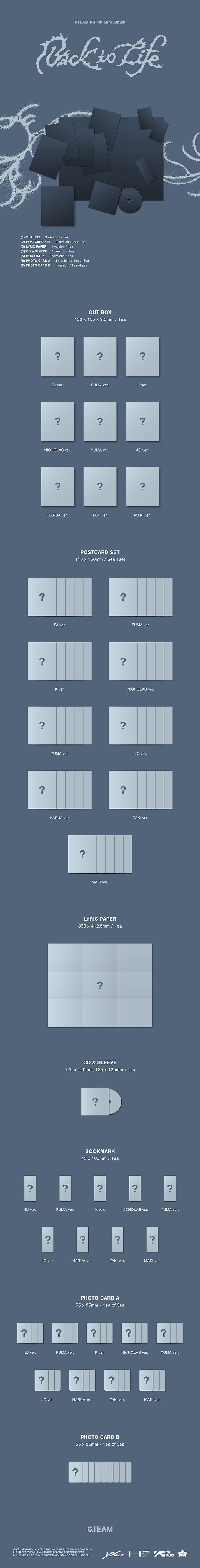 &TEAM - 1st Korean Mini Album 'Back to Life'