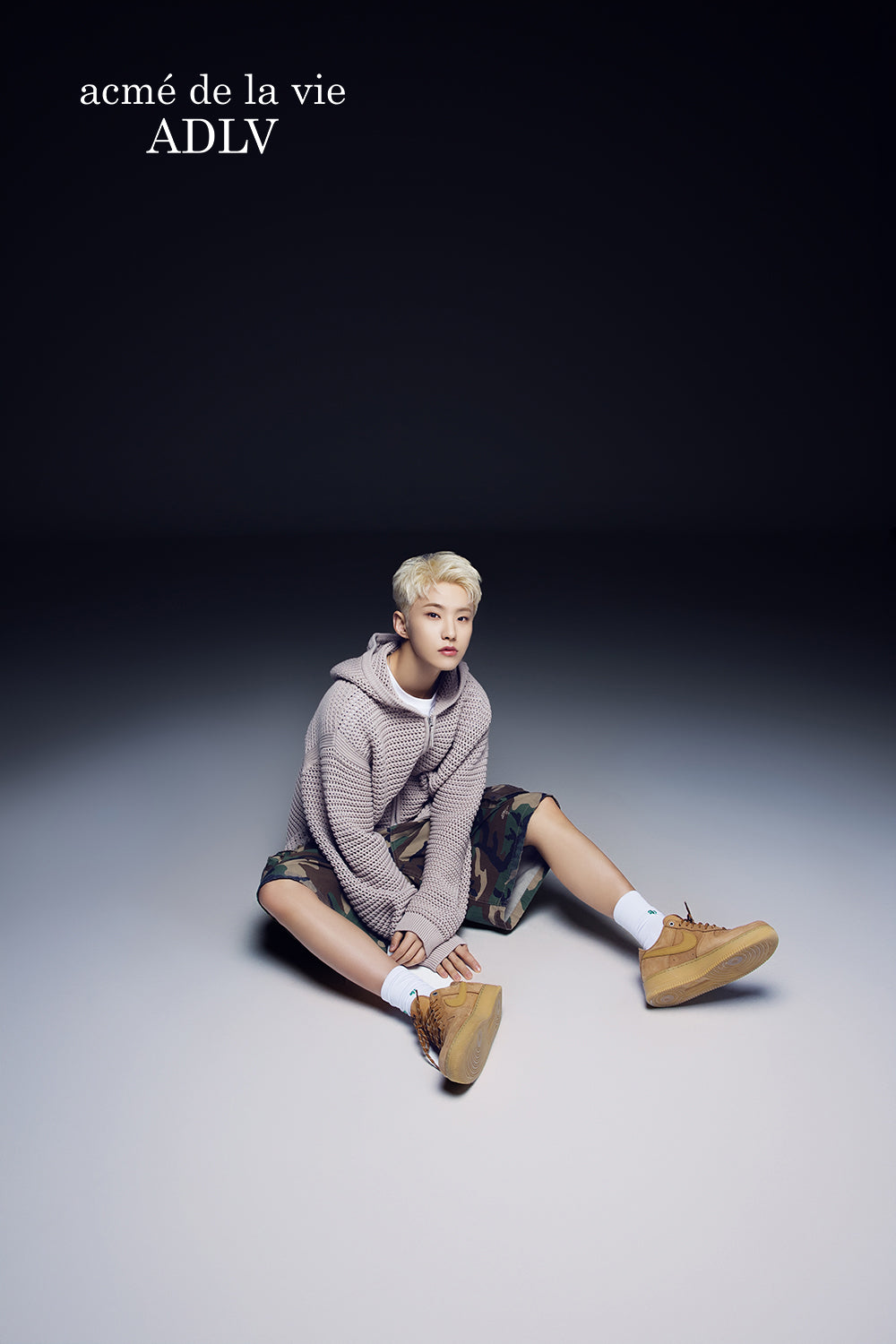SEVENTEEN Hoshi X 25SS ADLV Solid Knit Hoodie Zip Up