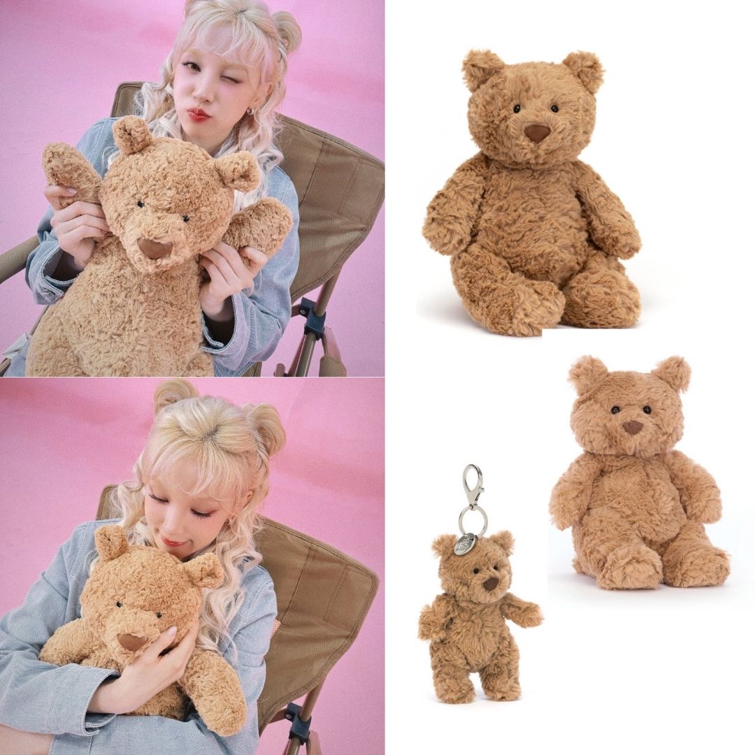 i-dle Yuqi X Jellycat Bartholomew Bear Plush & Keyring