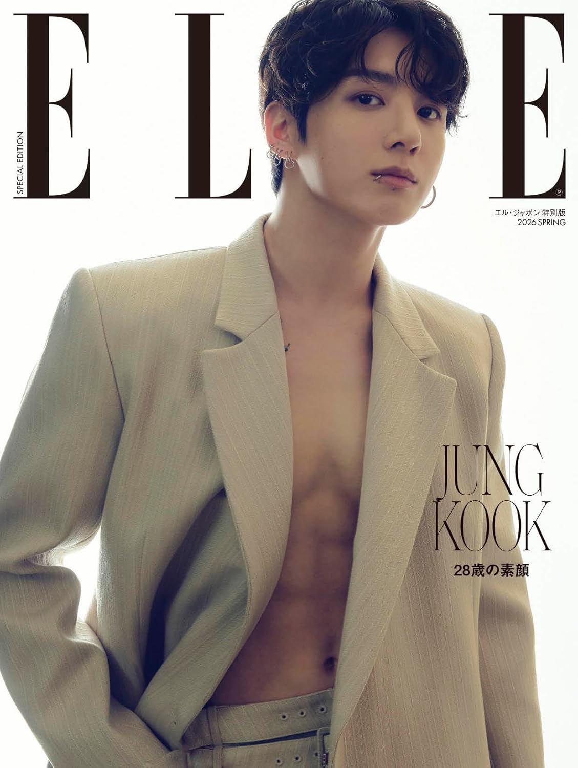 ELLE Japan 2026 Spring Magazine - BTS Jung Kook Special Edition