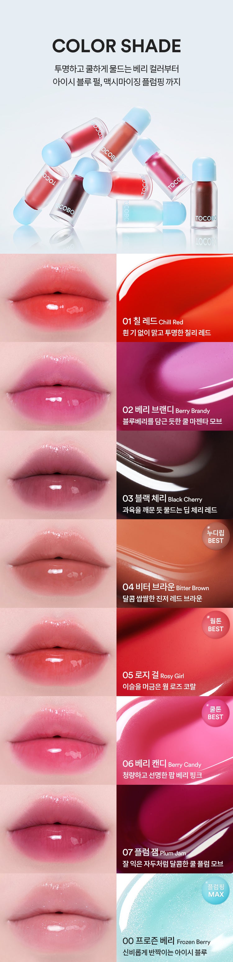 Tocobo Juicy Berry Plumping Lip Oil 4g