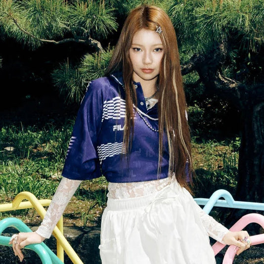 KiiiKiii X Fila F+ Crest Vela Jacquard Polo