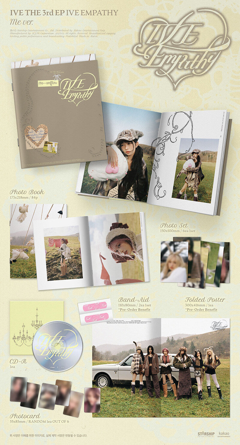 (IVE) - THE 3rd EP : IVE EMPATHY (LOVED IVE Limited Edition + Me, You, And Us ver.)