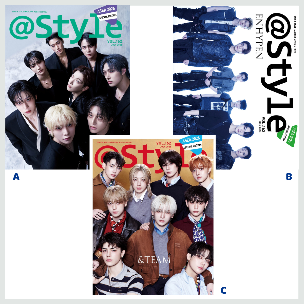 ATEEZ / ENHYPEN / &TEAM – @Style Magazine ASEA Special July 2026 (Version Choice)