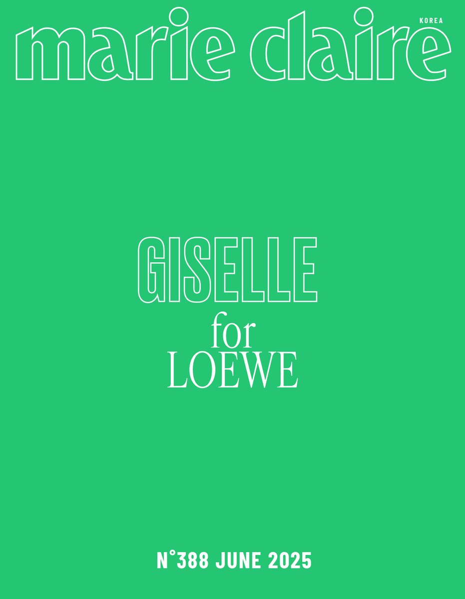 Marie Claire Korea Magazine Cover: aespa Giselle June 2025 Issue
