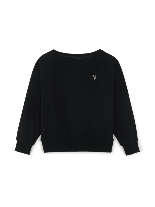 [Aespa Karina Worn] MLB Women's Basic Off-Shoulder Sweatshirt New York Yankees