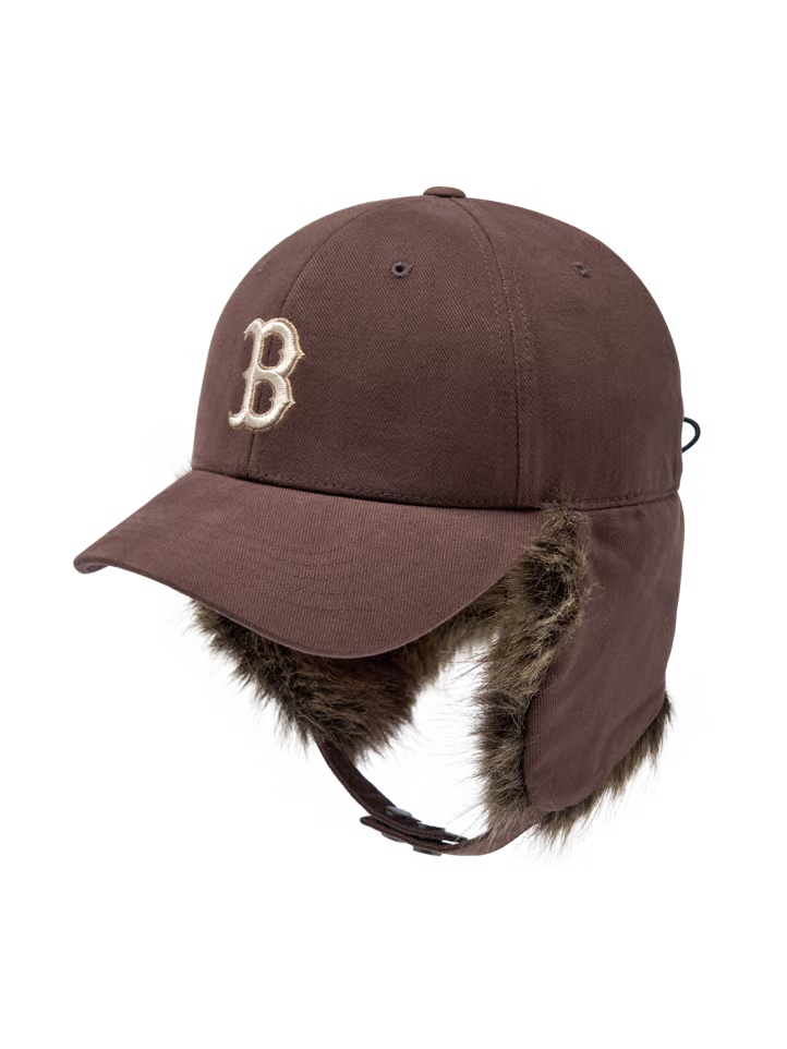 [Aespa Karina Pick] MLB Vintage Fur Earflap Cap New York Yankees