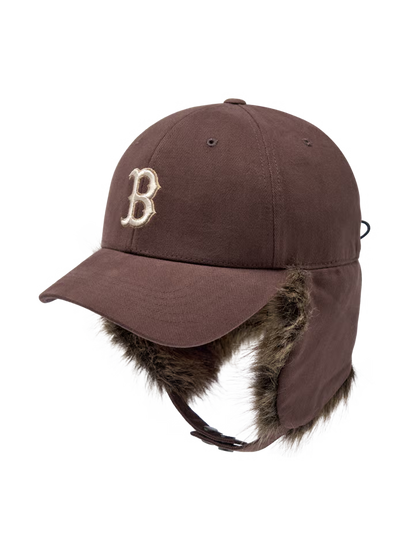 [Aespa Karina Pick] MLB Vintage Fur Earflap Cap New York Yankees