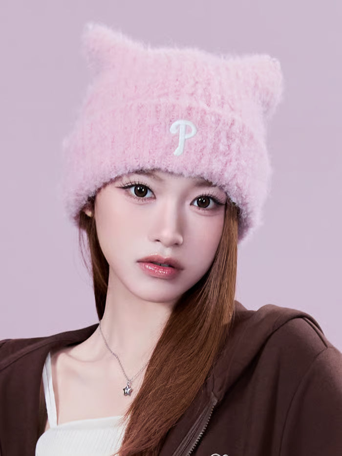 [RESCENE X MLB] 26FW  Plush Meow Beanie