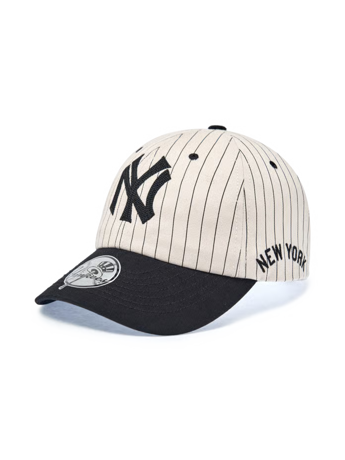 [Karina Pick] 25FW MLB Signature Stripe Unstructured Ball Cap
