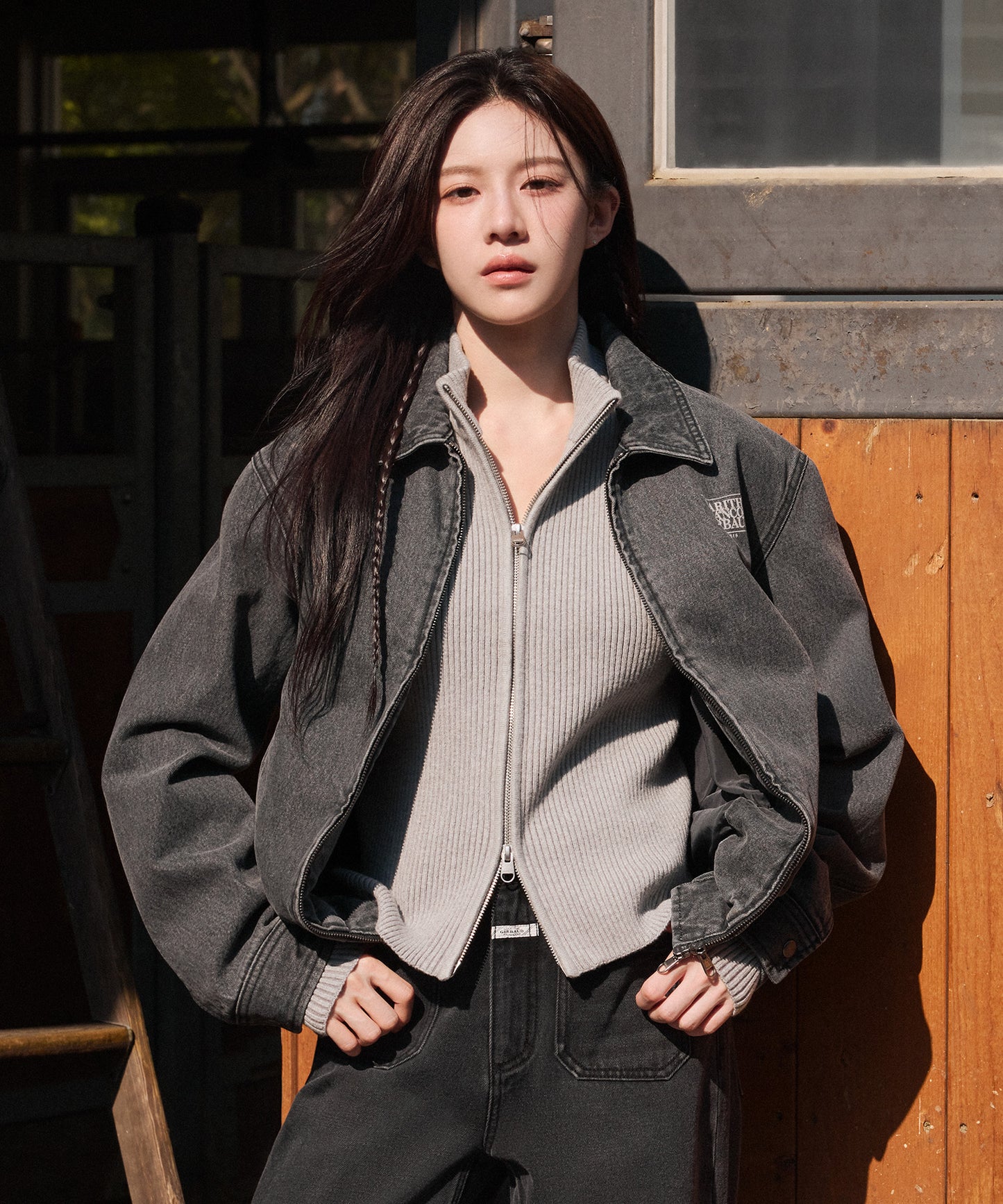 [Cha Eunwoo & Go Youn Jung Worn] Marithé et François Girbaud Denim Blouson Jacket
