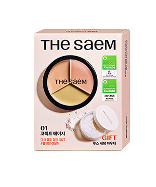 [Ive Lee Seo Pick] The Saem Cover Perfection Triple Pot Concealer