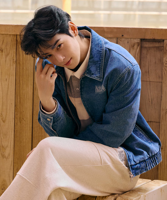 [Cha Eunwoo & Go Youn Jung Worn] Marithé et François Girbaud Denim Blouson Jacket
