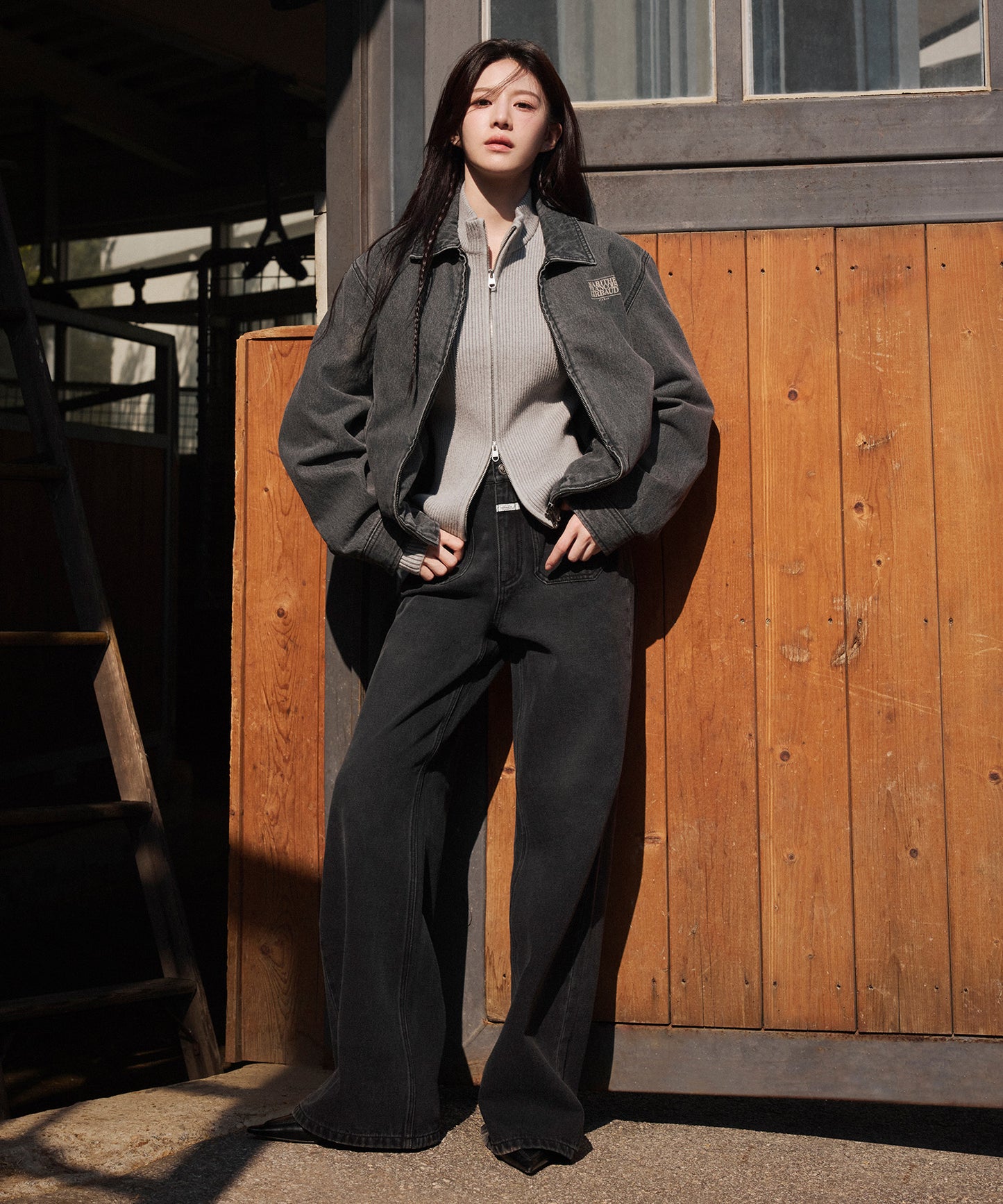[Cha Eunwoo & Go Youn Jung Worn] Marithé et François Girbaud Denim Blouson Jacket