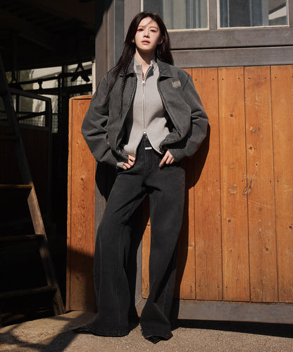 [Cha Eunwoo & Go Youn Jung Worn] Marithé et François Girbaud Denim Blouson Jacket