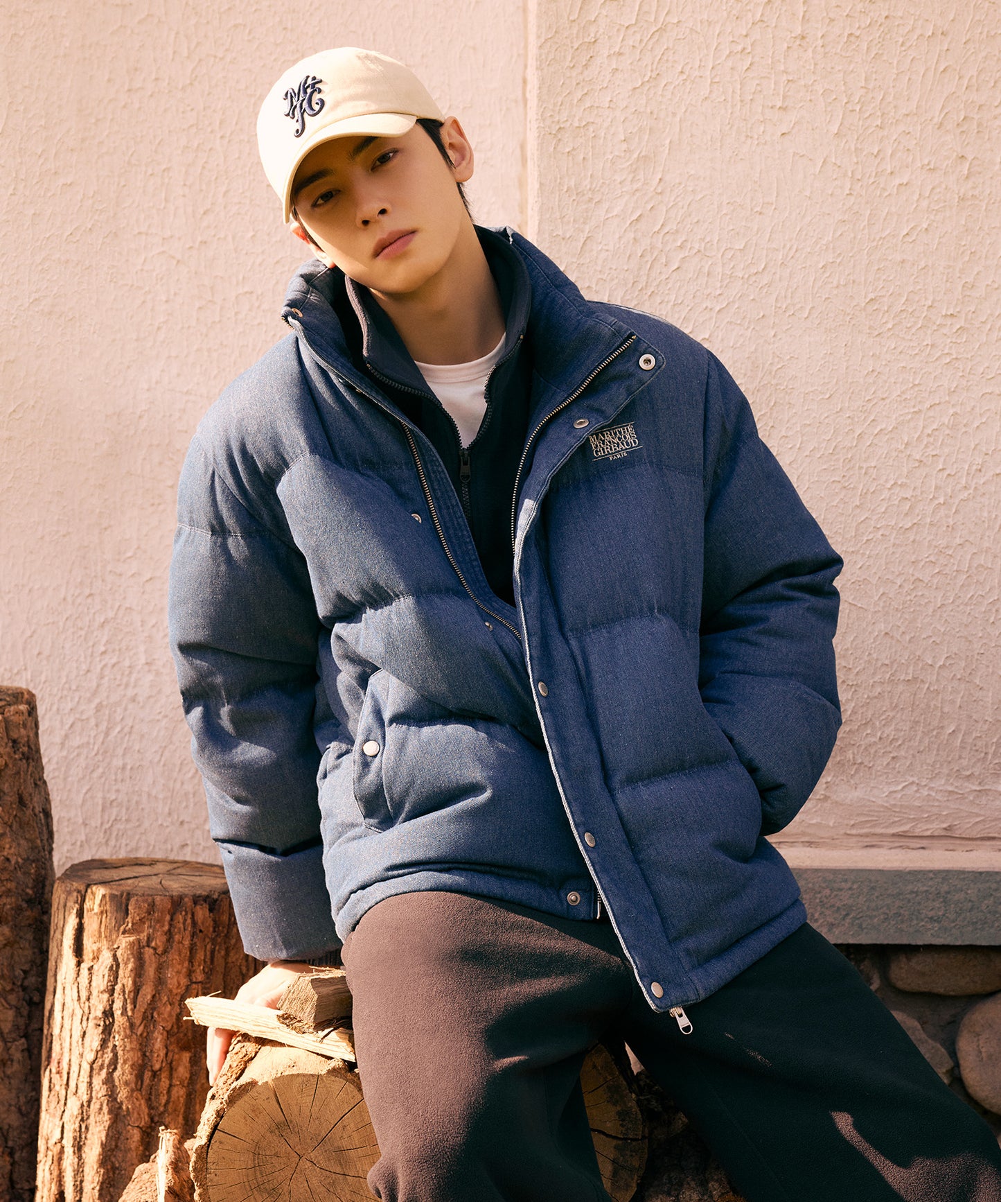 [Cha Eunwoo & Go Youn Jung Worn] Marithé et François Girbaud MFG Emblem Cap