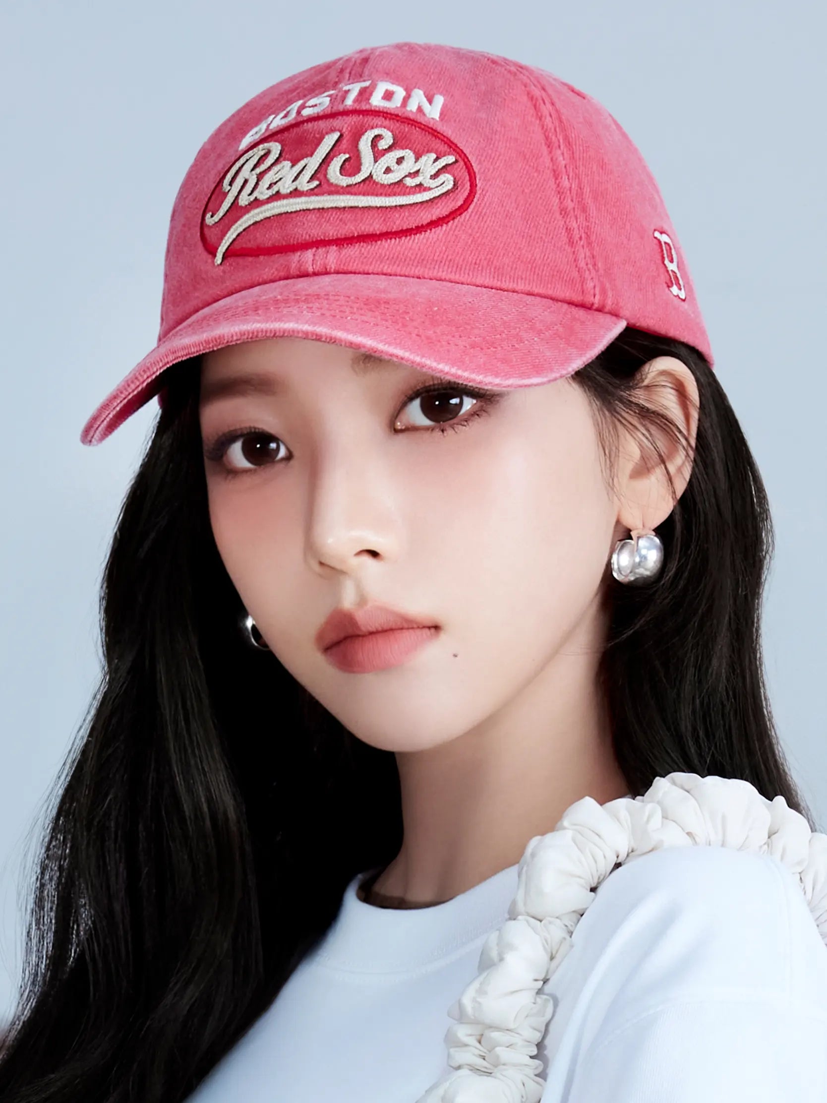 ハット [MLB] DamageWashing Unstruck BallCap New York *KARINA PICK MLB X Aespa Karina] Damage Washing Unstructured Ball Cap