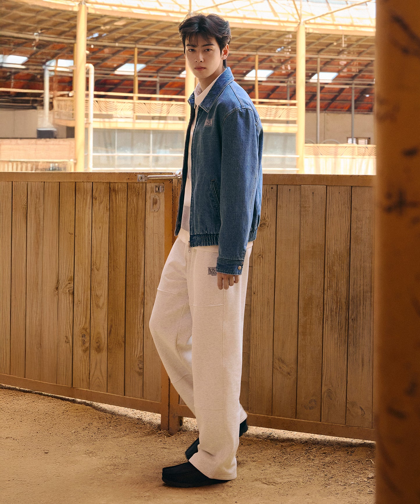 [Cha Eunwoo & Go Youn Jung Worn] Marithé et François Girbaud Denim Blouson Jacket