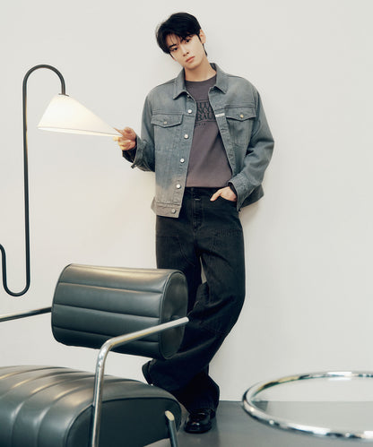 [Cha Eunwoo Worn] Marithé et François Girbaud Denim Trucker Jacket