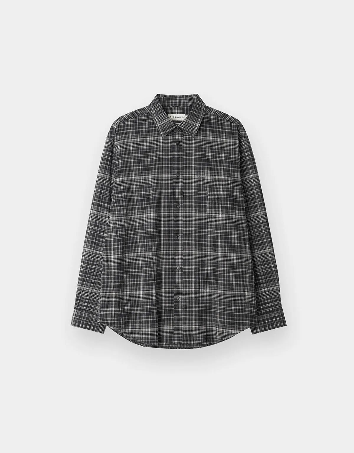 [Byeon Woo-seok Worn] Giordano Seersucker Summer Check Shirt