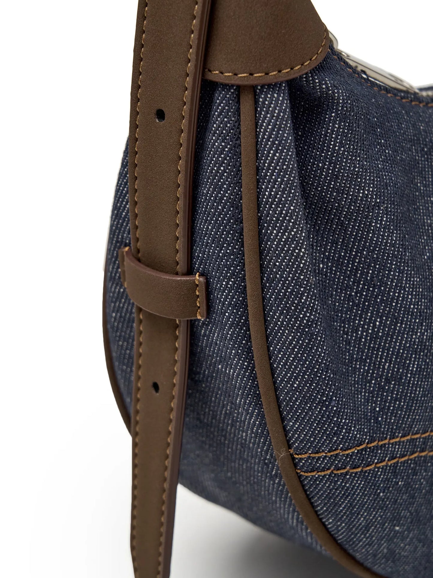 [Aespa Karina Pick] MLB Denim Hobo Bag New York Yankees