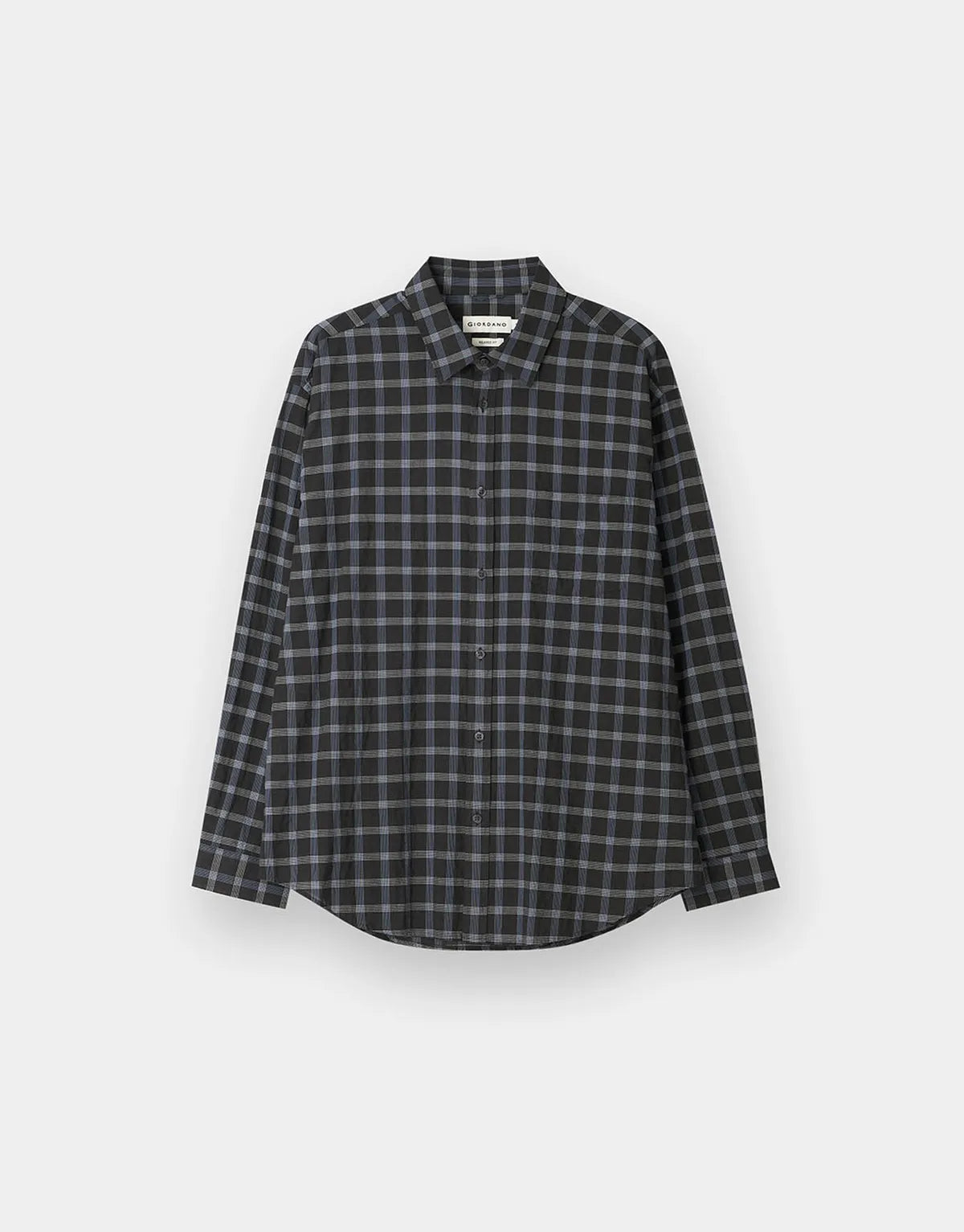 [Byeon Woo-seok Worn] Giordano Seersucker Summer Check Shirt