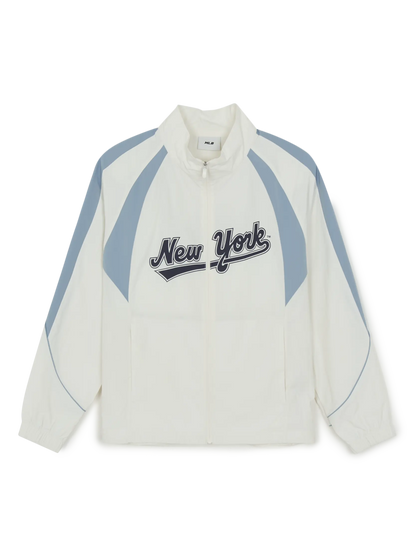 [Ahof Steven Worn] MLB Sportive Cursive Logo Blocking Windbreaker