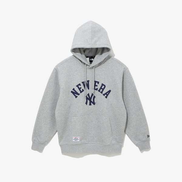 [KiiKii Jiyu Worn] New Era MLB New York Yankees Logo Hoodie Heather Gray