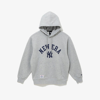 [KiiKii Jiyu Worn] New Era MLB New York Yankees Logo Hoodie Heather Gray