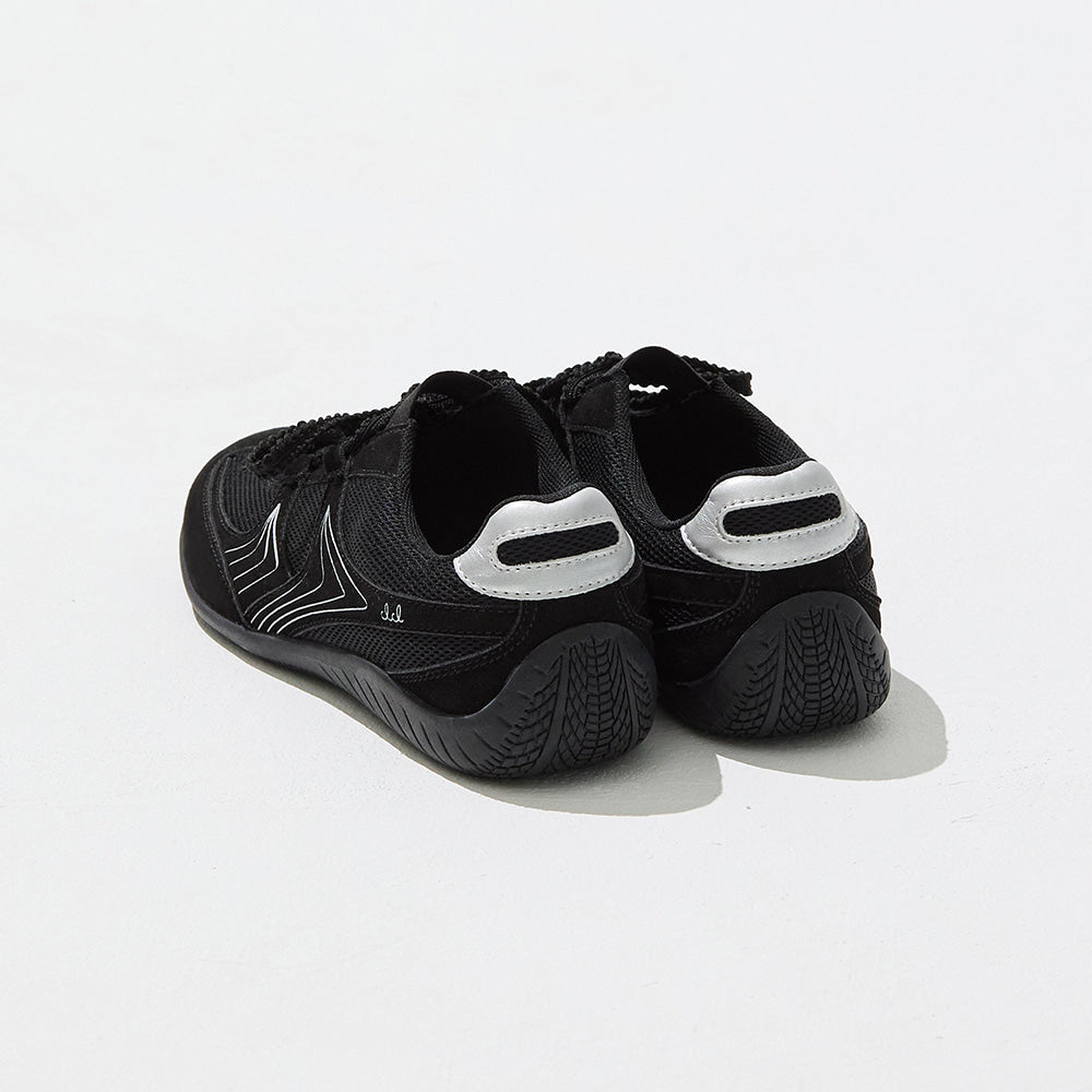 CLCL [CLEVER CLOGER] - Nudge Lace Up Sneakers (Black)