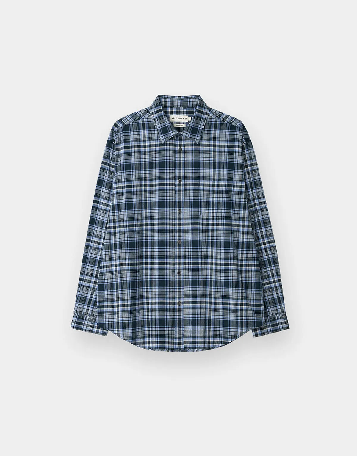 [Byeon Woo-seok Worn] Giordano Seersucker Summer Check Shirt