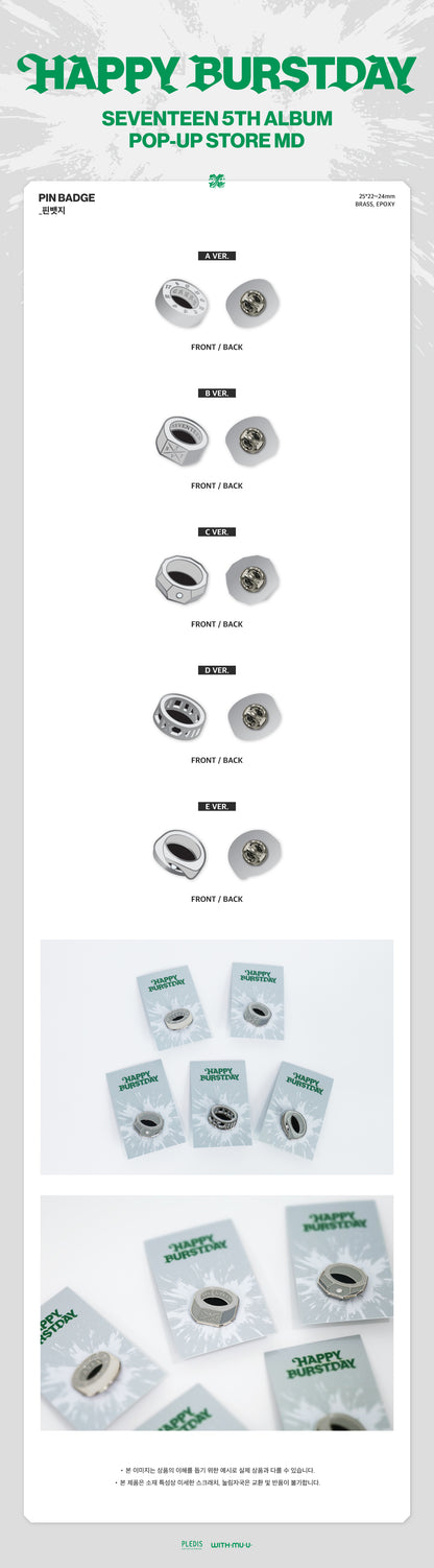 SEVENTEEN - BURSTDAY 5TH ALBUM POP-UP STORE MERCH MD